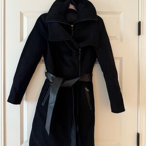 Mackage Black Women's Trench Coat with Belt